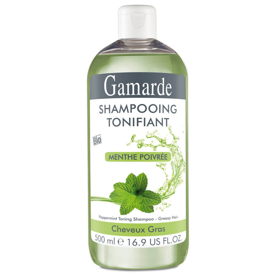 Natürliches Bio-Tonisierungsshampoo mit Minze, 500 ml, Gamarde