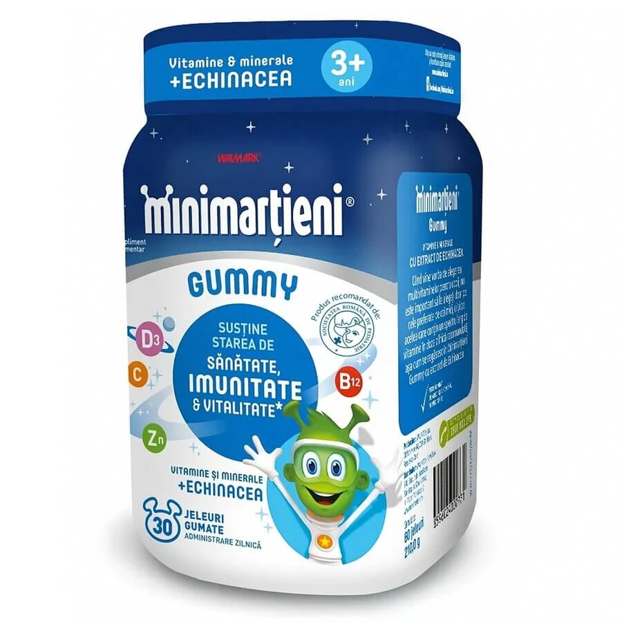 Gelées gommose Minimarțieni, 60 pezzi, Walmark