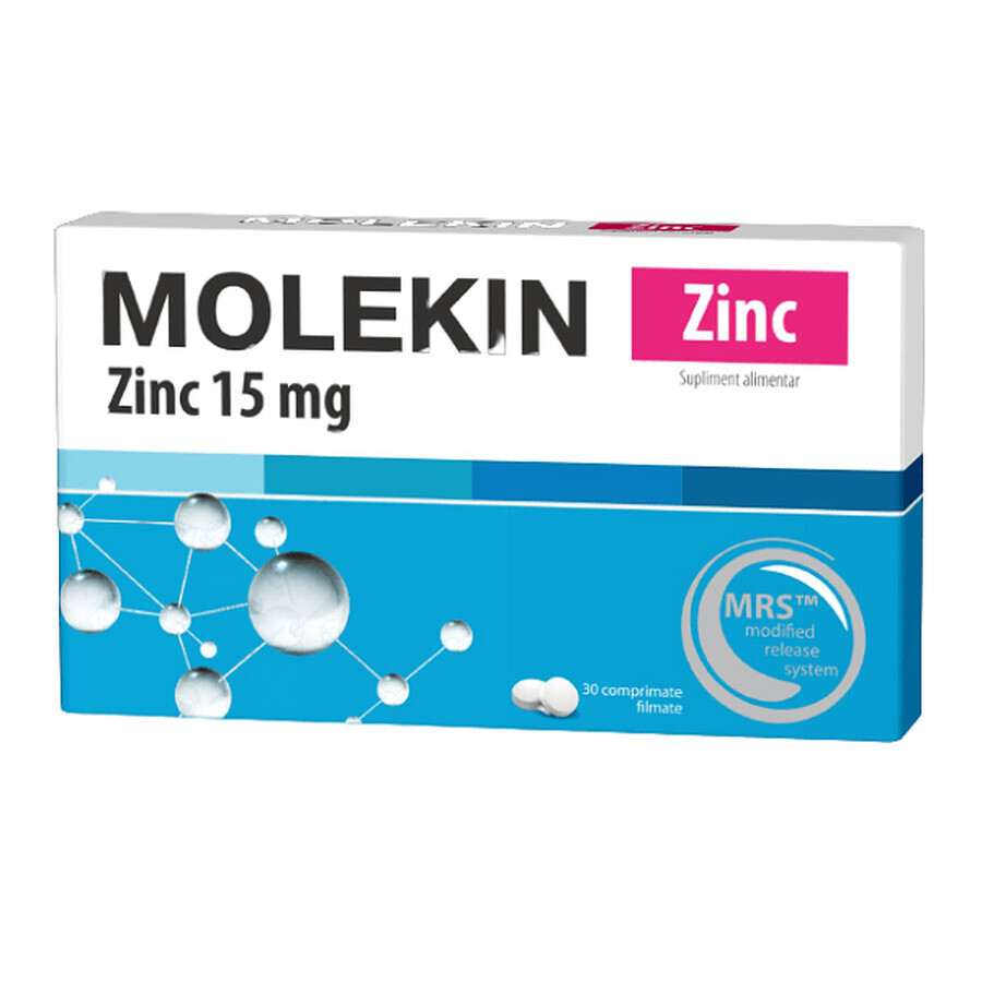 Molekin Zn 15 mg, 30 Tabletten, Natur Produkt