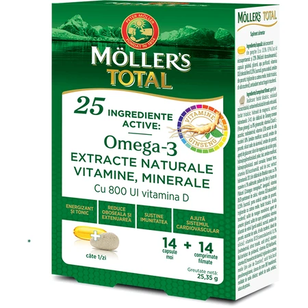 Mollers Total, 14 Kapseln + 14 Tabletten, Mollers