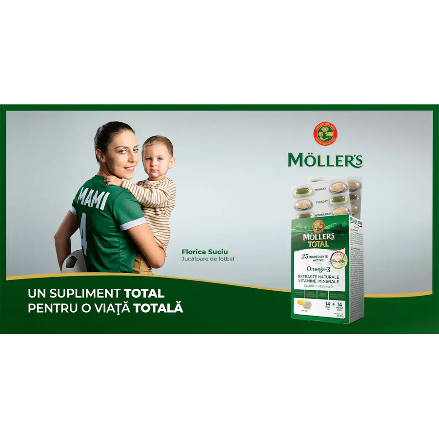 Mollers Total, 14 capsule + 14 compresse, Mollers