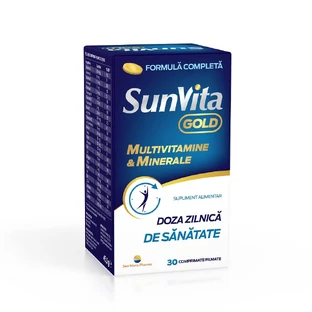 Multivitaminen en mineralen SunVita Gold, 30 tabletten, Sun Wave Pharma
