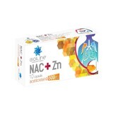 NAC+Zn 600 mg Acetylcysteine with vitamin C Bioline, 10 capsules, Helcor