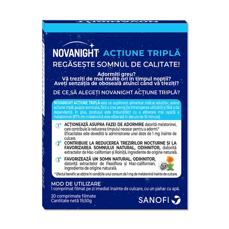 Novanight, 20 film-coated tablets, Sanofi
