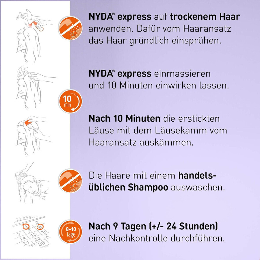 NYDA express, solución contra los piojos, 50 ml, Pohl Boskamp