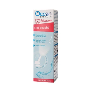 Ocean BIO-ACTIF Pediatrische verstopte neus, hypertoon zeewater voor kinderen, 100ml, Yslab