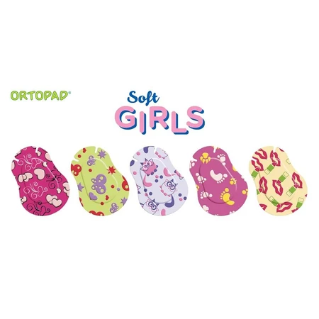 ORTOPAD SOFT Girls Master-Aid Medium, 76x54 mm, 20 pieces, Pietrasanta Pharma