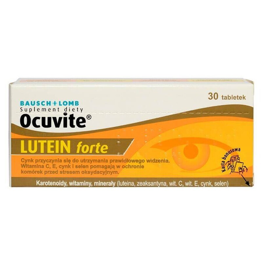 Shop Ocuvite Lutein Forte, 30 Kapseln, Bausch Lomb Ocuvite Lutein Forte, 30 Kapseln, Bausch Lomb