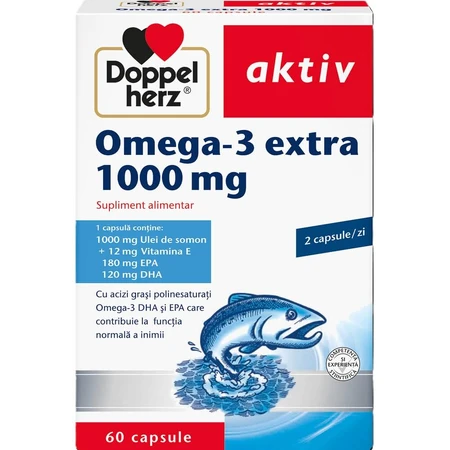 Omega 3 extra 1000 mg, 60 Kapseln, Doppelherz