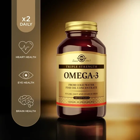 Omega 3 triple concentrate, 50 capsules, Solgar