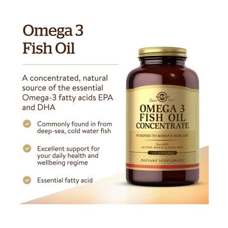 Omega 3 triple concentrate, 50 capsules, Solgar