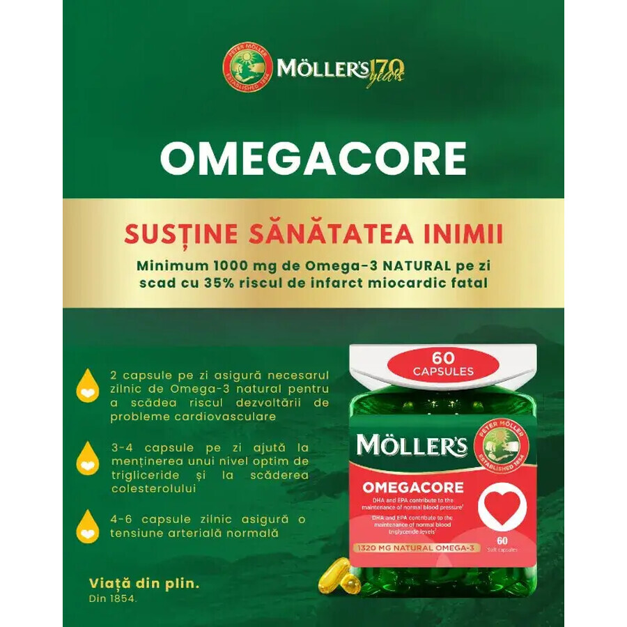Omegacore, 60 cápsulas me, Moller's