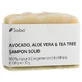 Natural solid shampoo with avocado, aloe vera and tea tree, 130 g, Sabio