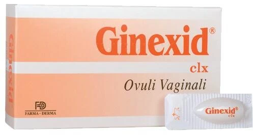 Vaginal Ovules Ginexid clx, 10 pieces, Farma-Derma