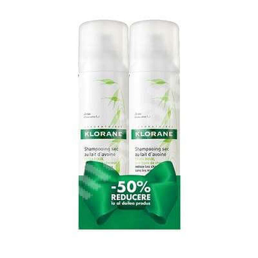 Buy Package Dry shampoo with oat milk, 150 ml + 150 ml, Klorane Package Dry shampoo with oat milk, 150 ml + 150 ml, Klorane