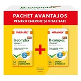 Kombipackung B-Komplex Plus Vitamin C Fruchtgeschmack, 30 + 30 Tabletten, Walmark