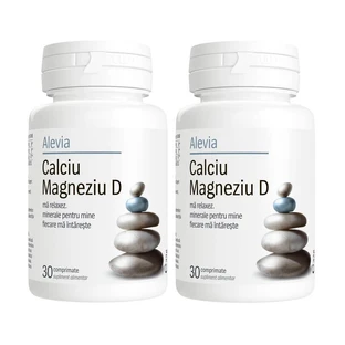 Calcium Magnesium D Package, 30 tablets + 30 tablets, Alevia