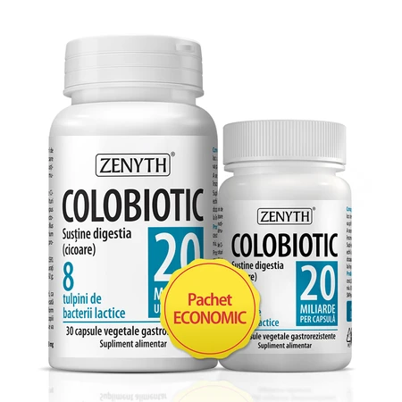 Colobioticapakket, probioticum 20 miljard, 30 + 10 capsules, Zenyth