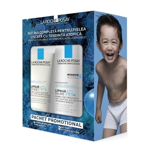 La Roche-Posay Lipikar Baume AP+M Conditioner 400 ml + Syndet AP+ Anti-Irritatie Wascrème 200 ml