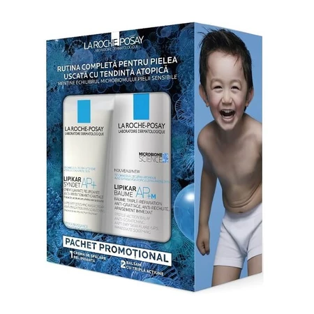 La Roche-Posay Lipikar Baume AP+M Conditioner 400 ml + Syndet AP+ Anti-Irritatie Wascrème 200 ml