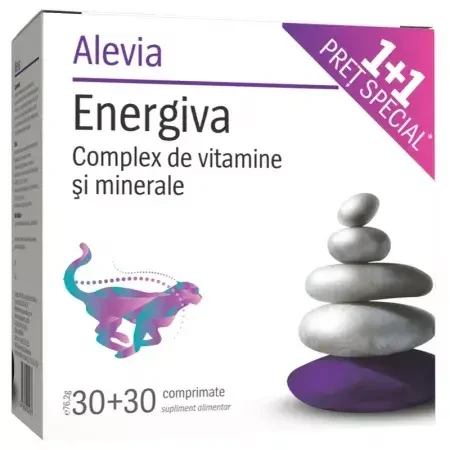 Energiva Set, 30 Tabletten, Alevia (1+1 Sonderpreis)