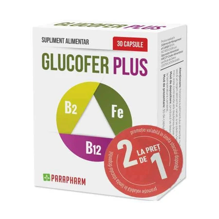 Packung Glucofer Plus, 30 + 30 Kapseln, Parapharm