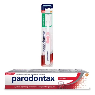 Parodontax Classic Zahnpasta-Paket, 75 ml + Parodontax Interdentalzahnbürste, extra weich, Gsk