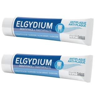 Anti-Plaque-Zahnpasta-Paket, 75 ml + 75 ml, Elgydium