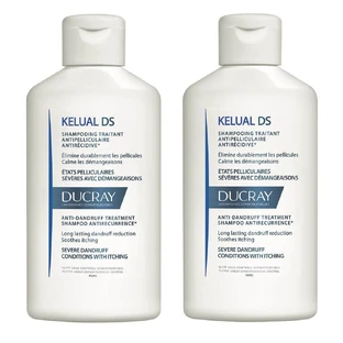 Envase Champú de tratamiento reductor del cuero cabelludo con efecto antirrecidiva Kelual DS, 100 ml + 100 ml, Ducray