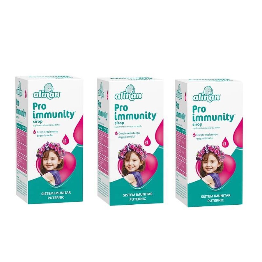 Confezione Pro Immunity Alinan Sciroppo Alinan (3 al prezzo di 2), 150 ml, Fiterman Pharma