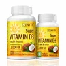 Pachet Super Vitamina D3 cu ulei de cocos 2000UI, 120 + 30 capsule, Zenyth