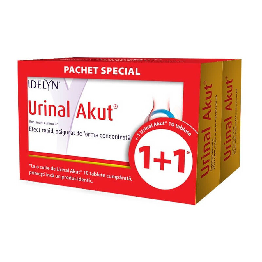 Urinal Akut Idelyn Set 10 + 10 tabletten (1+1), Walmark