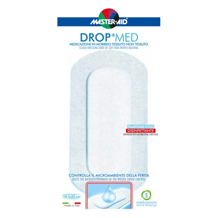Postoperatief verband Drop Med 10,5X20 cm, 5 stuks, Pietrasanta Pharma