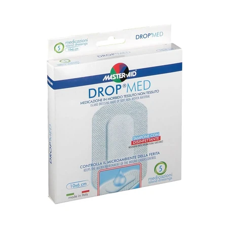 Apósito postoperatorio Drop Med 10x6 cm, 5 piezas, Pietrasanta Pharma