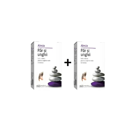 Hair and nails, 60 tablets, Alevia (1+1 special price)