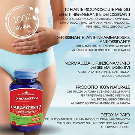 Parasites 12, 120 Kapseln, Herbagetica