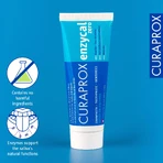 EnzyCal Zero Fluoridfreie Enzym-Zahnpasta, 75 ml, Curaprox