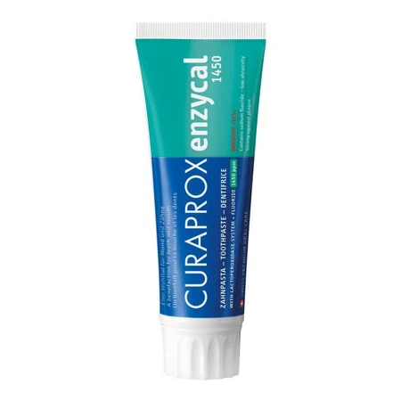 EnzyCal Fluoride Enzyme Toothpaste, 1450 ppm, 75 ml, Curaprox 
