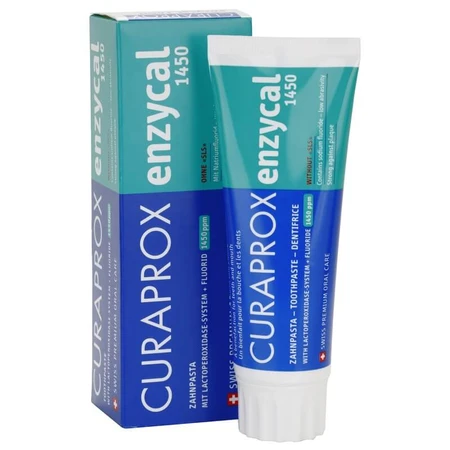 EnzyCal Fluoride Enzyme Toothpaste, 1450 ppm, 75 ml, Curaprox 