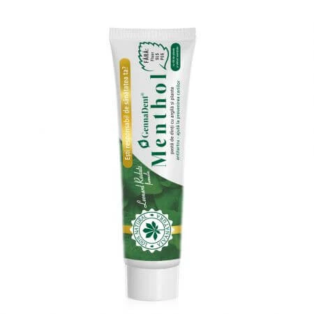 Tandpasta GennaDent Menthol, 80 ml, Vivanatura