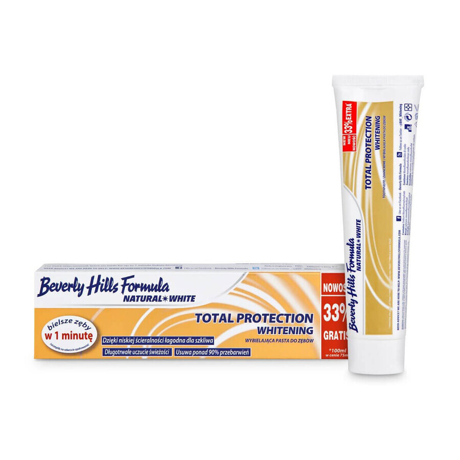 Buy Total Protection Whitening Toothpaste, 100 ml, Beverly Hills Formula Total Protection Whitening Toothpaste, 100 ml, Beverly Hills Formula