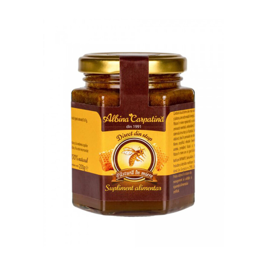 Honey bee in honey Carpathian bee, 200 g, Apicola Pastoral Georgescu