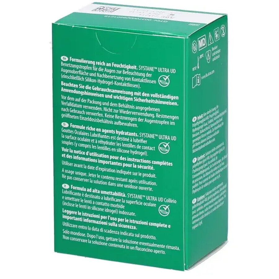 Systane Ultra UD Gouttes lubrifiantes ophtalmiques 0,7 ml, 30 comprimés, Alcon