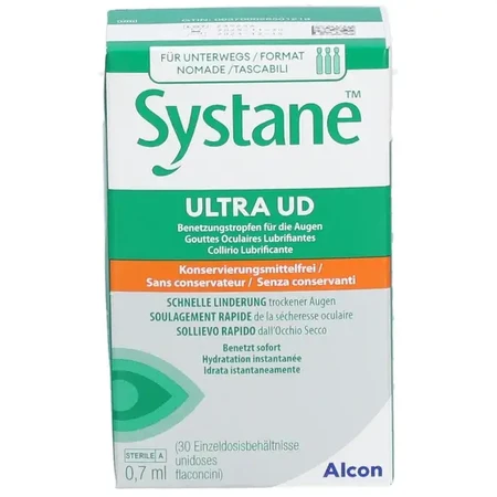 Systane Ultra UD Gotas oftálmicas lubricantes 0,7 ml, 30 comprimidos, Alcon