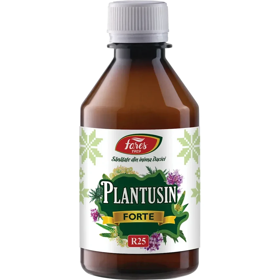 Plantusin Forte syrup, R25, 250 ml, Fares