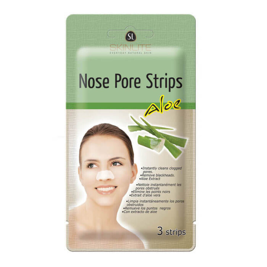 Aloe patches for blackheads, 3 pieces, Skinlite