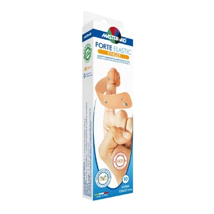 Ultra strong elastic finger patches, Forte Elastic Master-Aid, 10 pieces, Pietrasanta Pharma