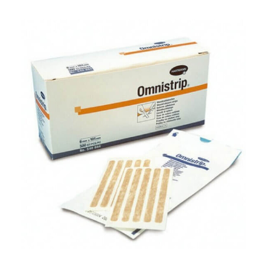 Buy Omnistrip sterile strip patches (540684), 6x101 mm, 50 pieces, Hartmann Omnistrip sterile strip patches (540684), 6x101 mm, 50 pieces, Hartmann