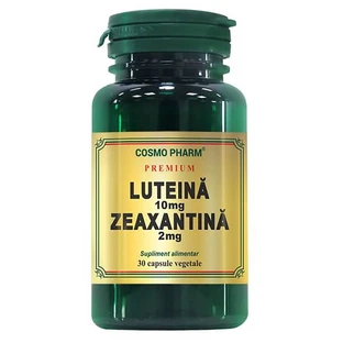 Luteína Premium 10mg Zeaxantina 2mg, 30 cápsulas, Cosmopharm