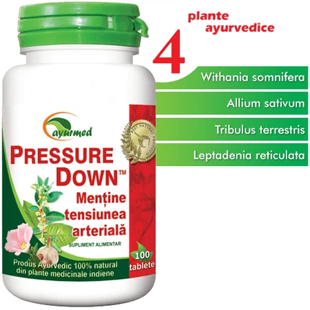 Baisse de la pression, 100 comprimés, Ayurmed